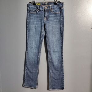 J. Crew Matchstick Womens Low Rise Blue Straight Leg Jeans Size 29